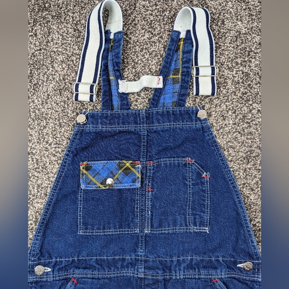 Vintage 1950s Madewell Denim Overalls Flannel Lined Workwear Blue Size 31x34 - Picture 2 of 12